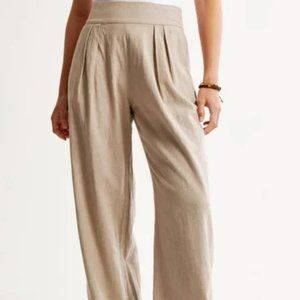NWOT Abercrombie Linen Wide Leg Pants